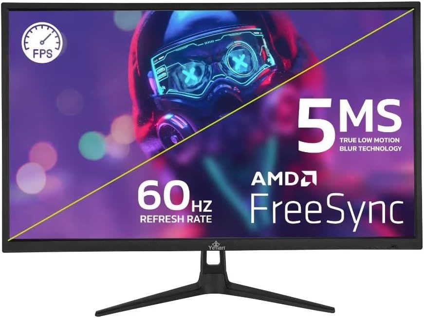 YEYIAN ODRAZ 27 inch IPS Panel HDR 4K UHD Slim Bezel PC Gaming Monitor 3840x2160, 1 Billion Colors, 99% sRGB, 300cd/m2, 1000:1, 60Hz 5ms, 16:9, 178°