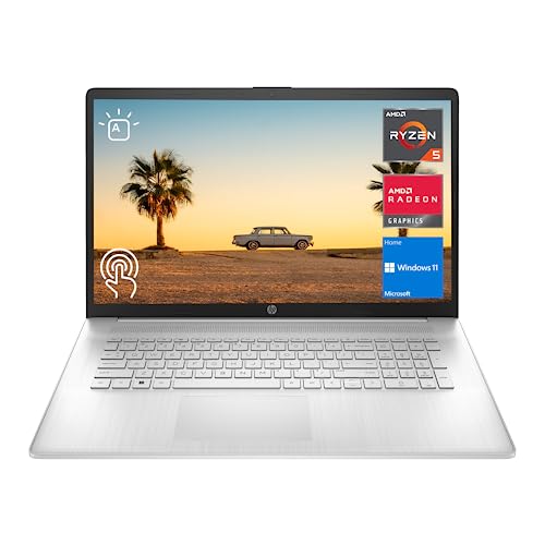 HP 2023 Newest 17 Laptop, 17.3" HD+ Touchscreen Display, AMD Ryzen 5 7530U Processor (Beats i7-1165G7), 32GB RAM, 1TB SSD, Wi-Fi 6, HDMI, Backlit KB