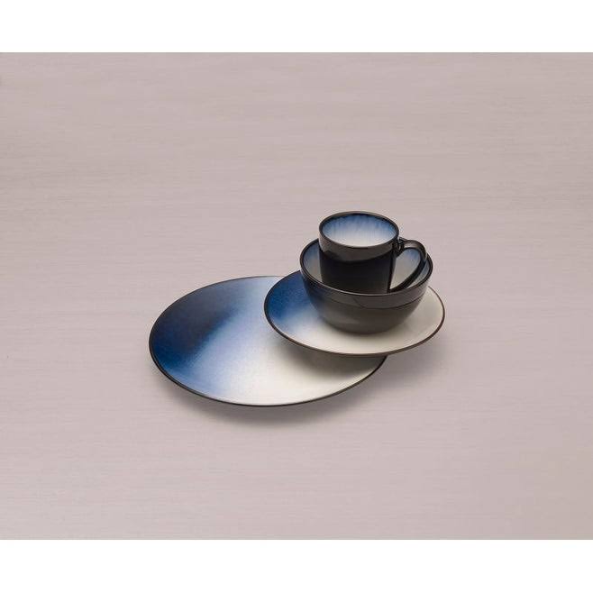 Gourmet Basics by Mikasa Asher Blue 16-Piece Dinnerware Set