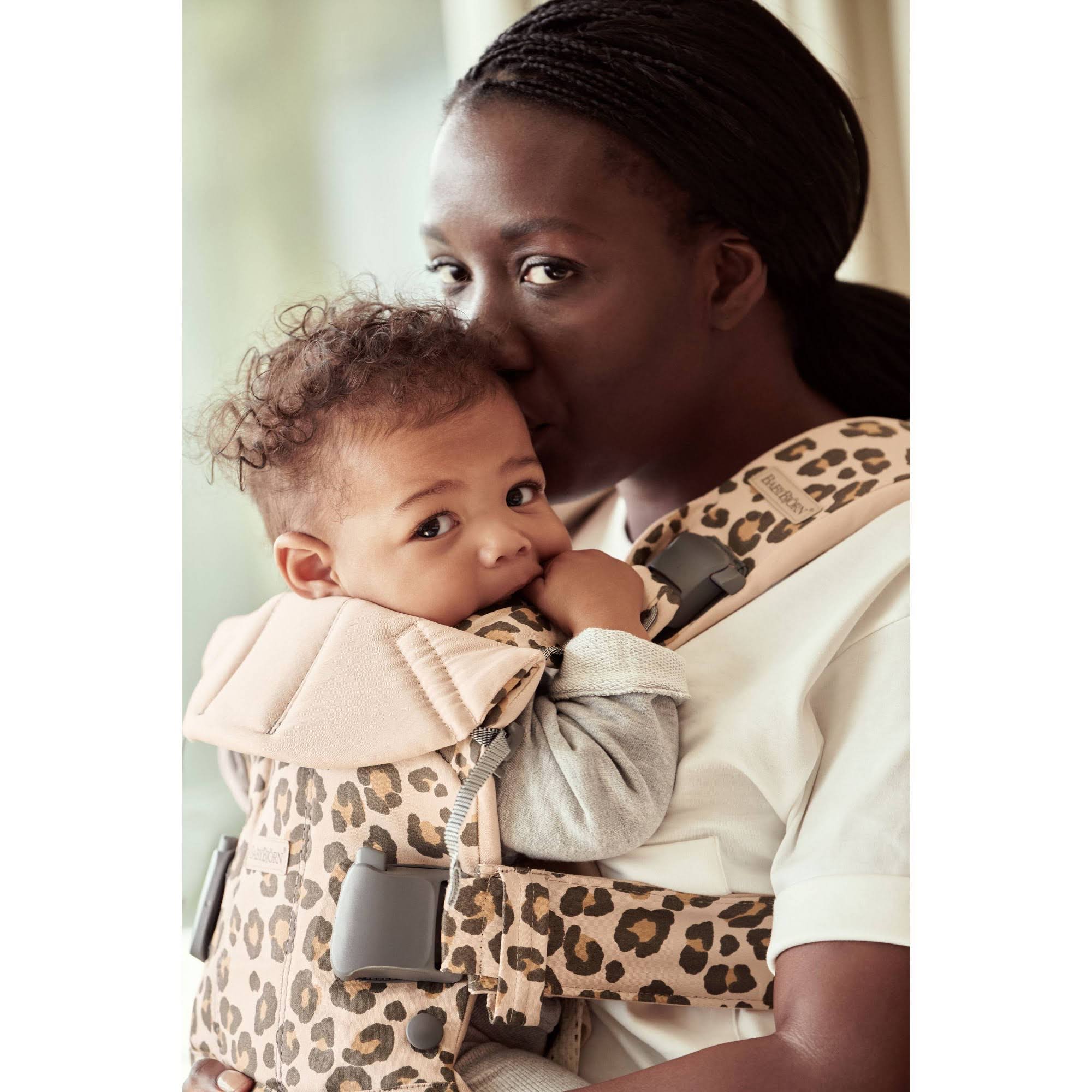 Babybjorn Baby Carrier One - Beige/Leopard, Cotton