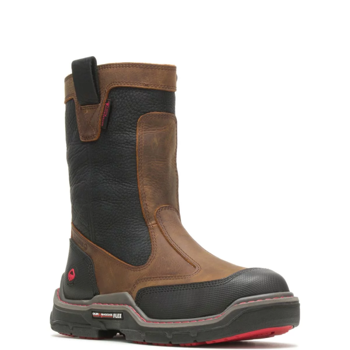Wolverine Raider DuraShocks Heavy Duty CarbonMAX Work Wellington Men Brown - Curated Treasures Market