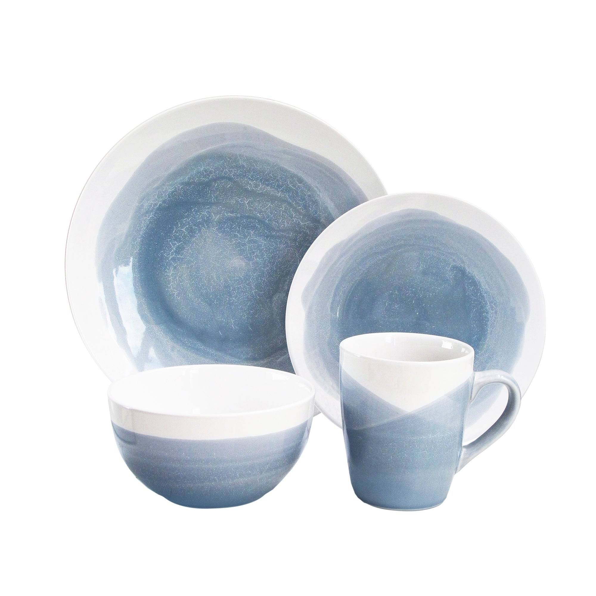 American Atelier Dinnerware Sets - Oasis Blue 16-Piece Dinnerware Set