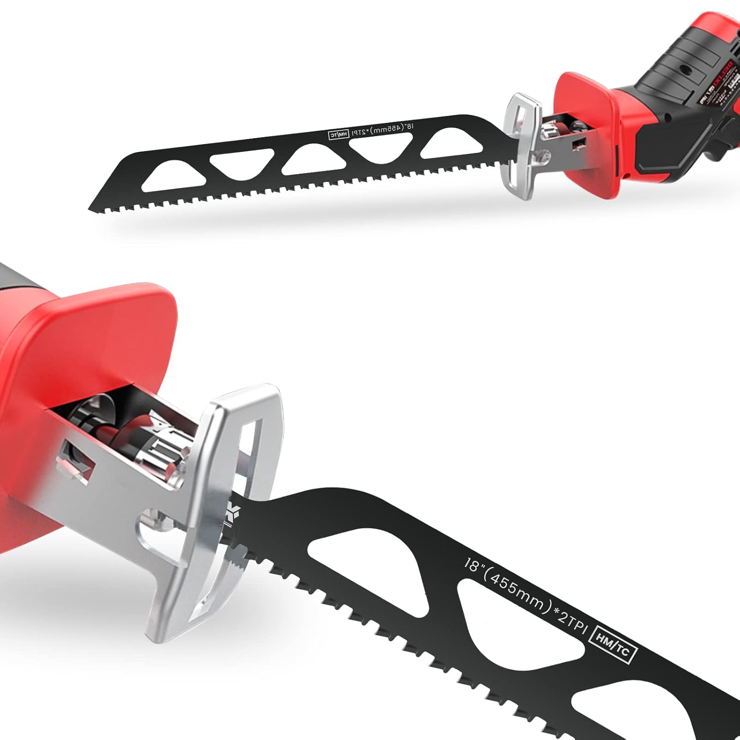 JTWEB Reciprocating Saw Blades, Demolition Masonry Hard Alloy Saw Blade for Cutting Wood, Fiber Cement and Brick, Porous Concrete
