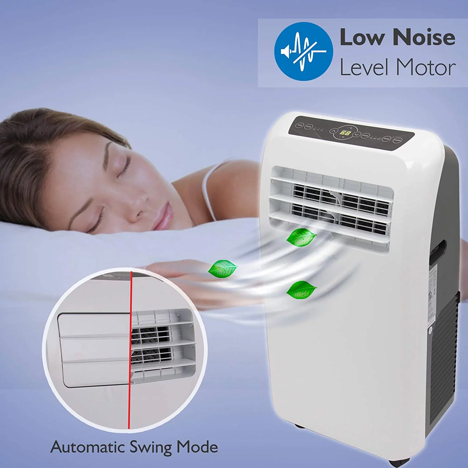 SereneLife SLACHT128 Portable 12000BTU Room Air Conditioner & Heater (2 Pk)