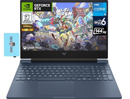 HP Victus Gaming Laptop 15.6" 144 Hz IPS FHD Display (Intel i5-12450H, GeForce RTX 3050 4GB, 16GB RAM, 1TB SSD, Backlit KB, WiFi 6, Bluetooth 5.2