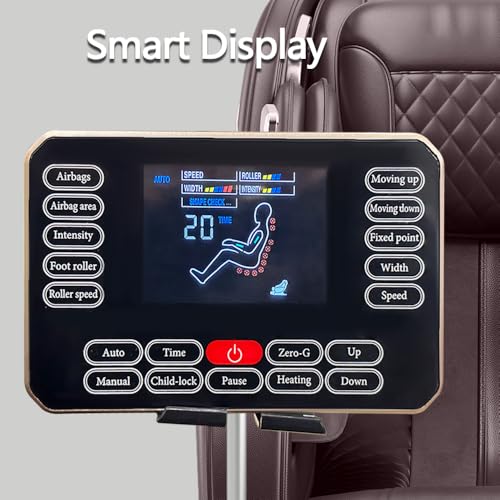 Massage Chair Full Body, Zero Gravity Massage Recliner Chairs with Hip Heat, Foot Massage and Air Massage System for Touch Screen Controller