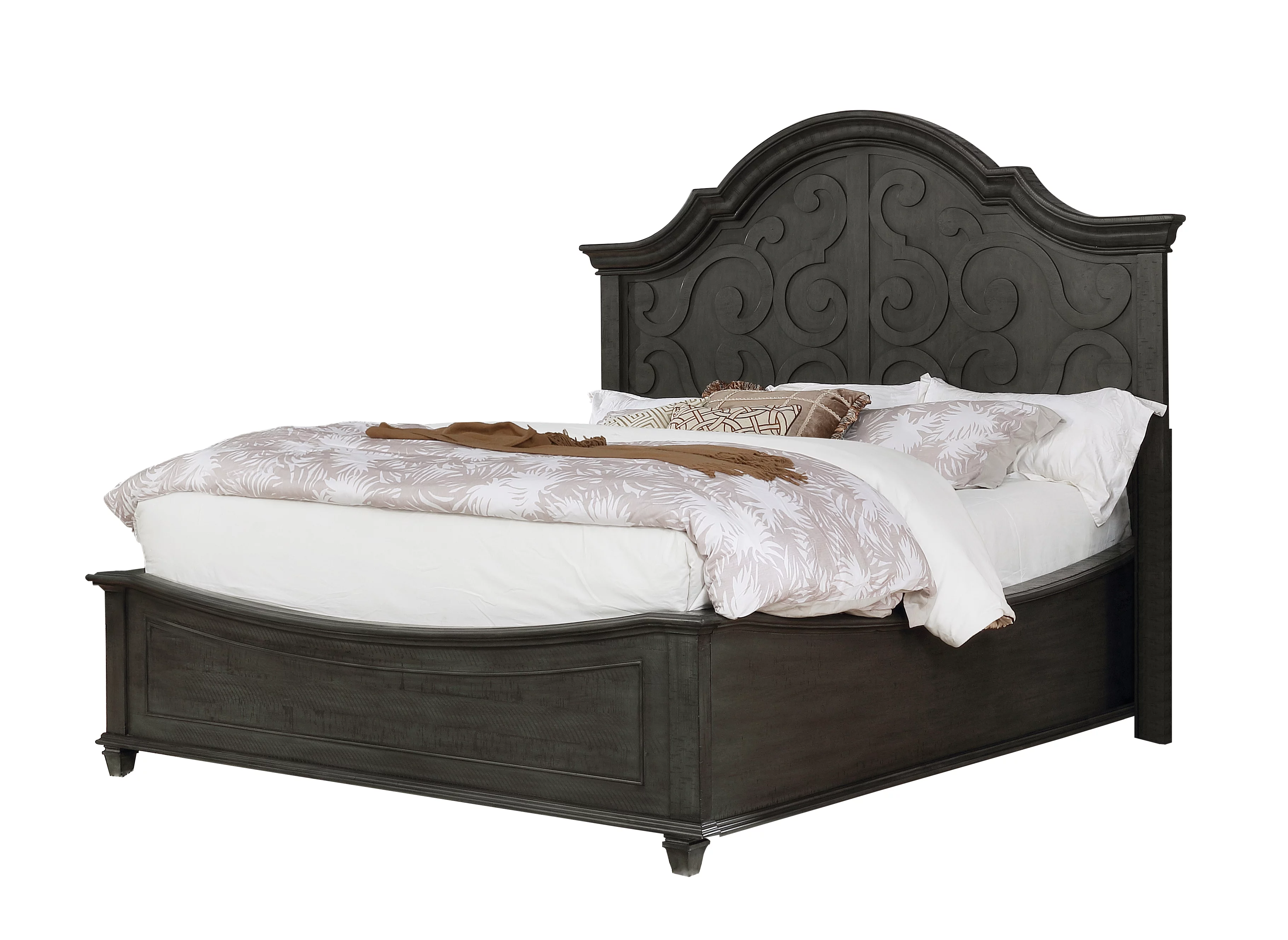 Rustic Gray Wood 3pc Queen Bedroom Set
