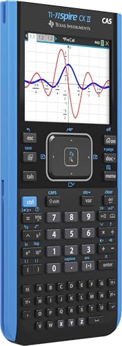 Texas Instruments TI-Nspire CX II CAS Graphing Calculator | Color Screen, 8 Built-in Apps, Python Programming, Included Software, for Math