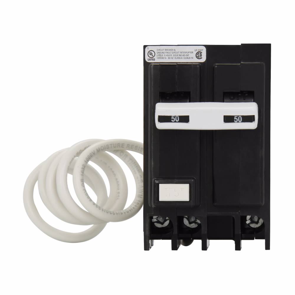 Eaton Cutler Hammer, GFTCB240W1, BR 2 Pole 40A Ground Fault Self Test | State Motor u0026 Control Solutions