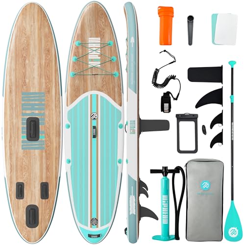 Niphean Inflatable Stand Up Paddle Board with SUP Accessories, Anti-Slip EVA Deck