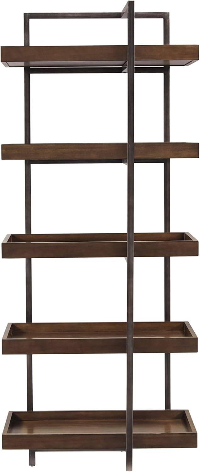 Signature Design by Ashley Starmore Industrial Entertainment Center Pier or Bookcase, Brown