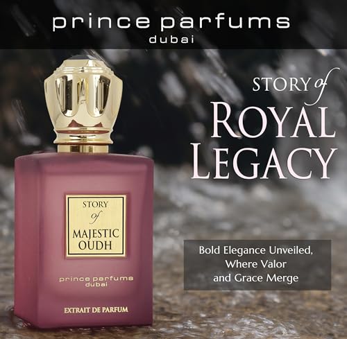 Prince Parfums Dubai - Story of Bois De Guaiac For Men - 3.4 Ounces - Extrait de Parfum - Exquisite Luxury Fragrance Exotic Woods, Amber
