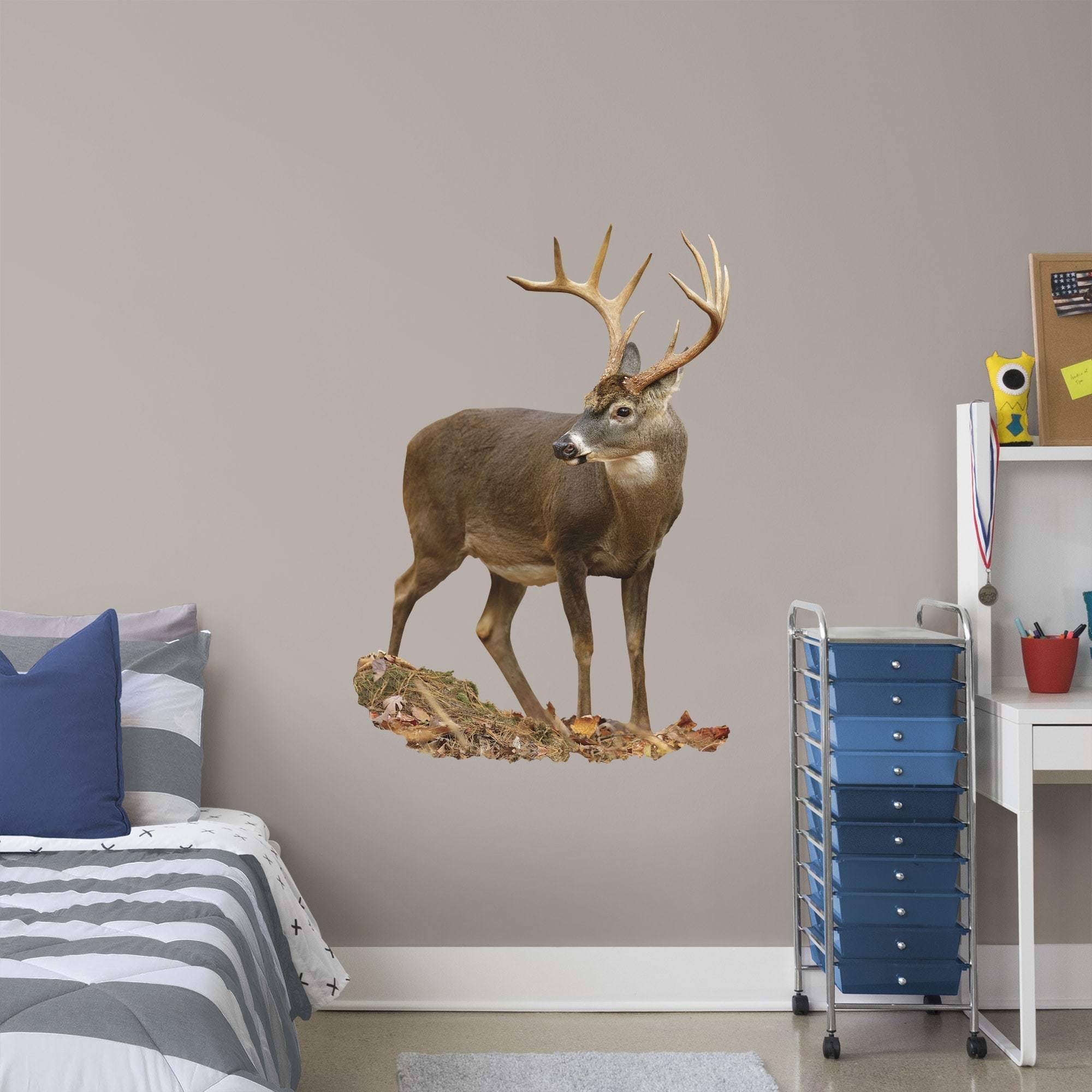 Fathead Deer - Huge Animal Removable Wall Decal, Size: Life-Size