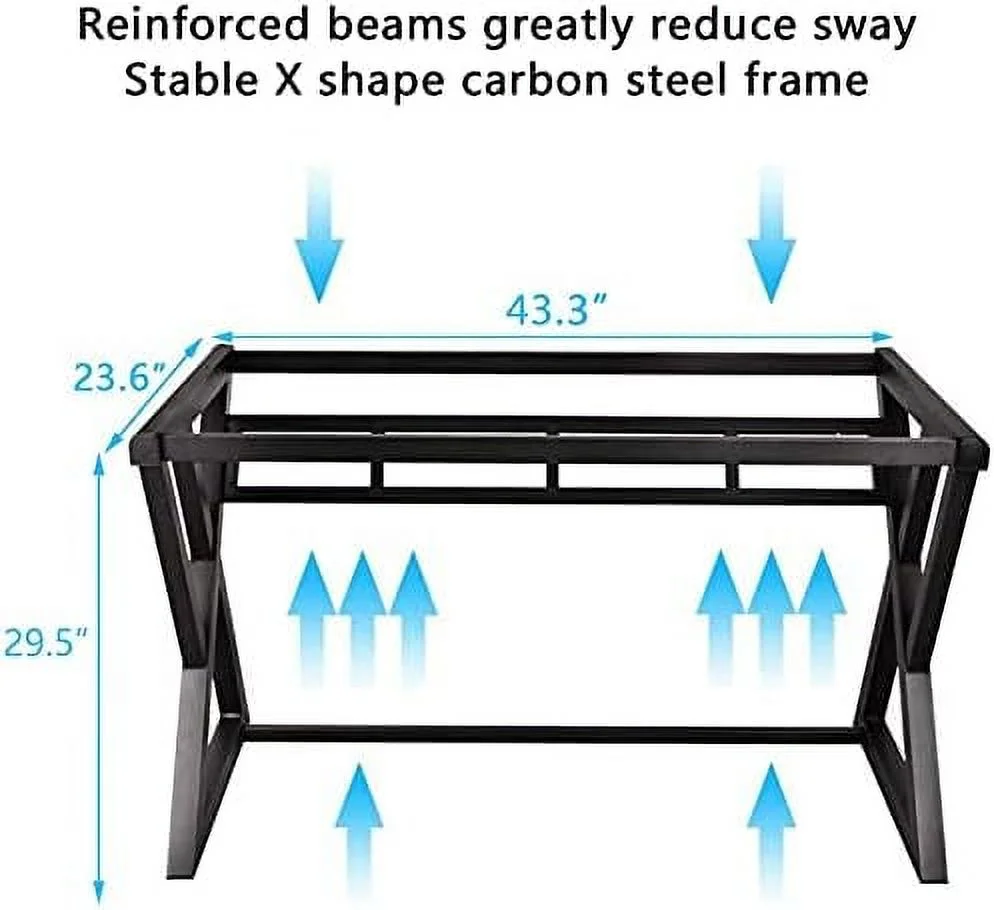 Office Desk and Chair Set  Breathable Mesh Computer Chair and JOMA Glass Top Computer Desk with Metal Frame  Flip-Up Arms Foldable Backrest Rolling