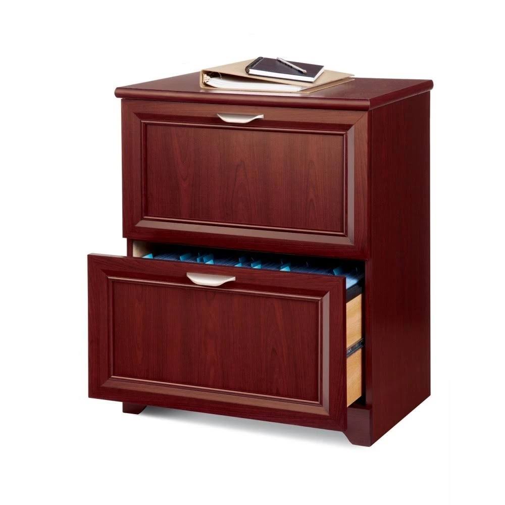 Realspace Magellan 24x22W 2-Drawer Lateral File Cabinet, Classic Cherry