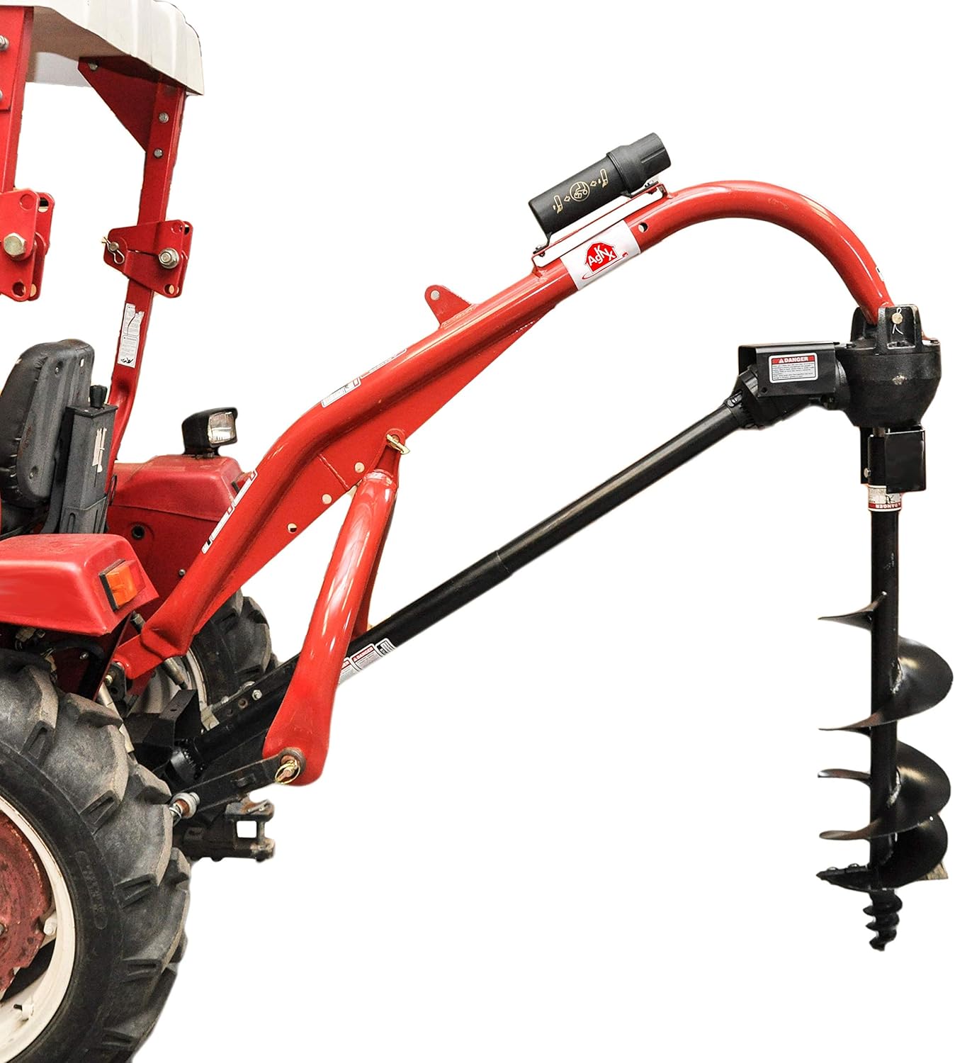 Tool Tuff Pole-Star 1500 Heavy Duty 3-Point Post Hole Digger for Cat 1 & 2 Tractors (6, 12 HD Augers)