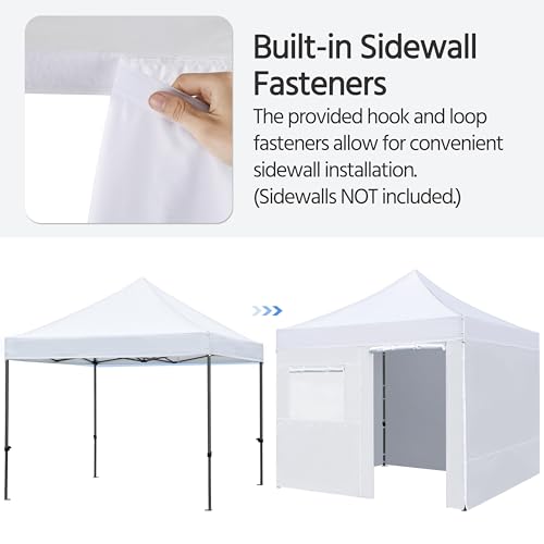 Yaheetech Heavy Duty Pop Up Canopy Tent, 10x20 Commercial Instant Shelter Tent for Wedding, Parties, Adjustable Outdoor Canopy with Wheeled Carry Bag