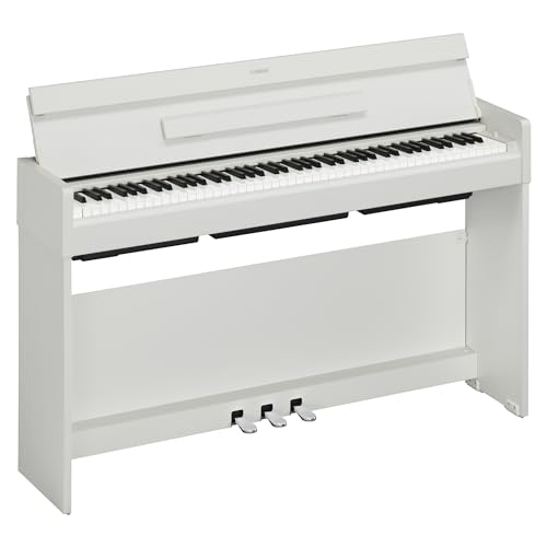 Yamaha Arius, 88-Key Weighted Action Digital Beginner and Intermediate Players, Dynamic Response, Grand Piano Sound, 3-Pedal Unit, Upright Design