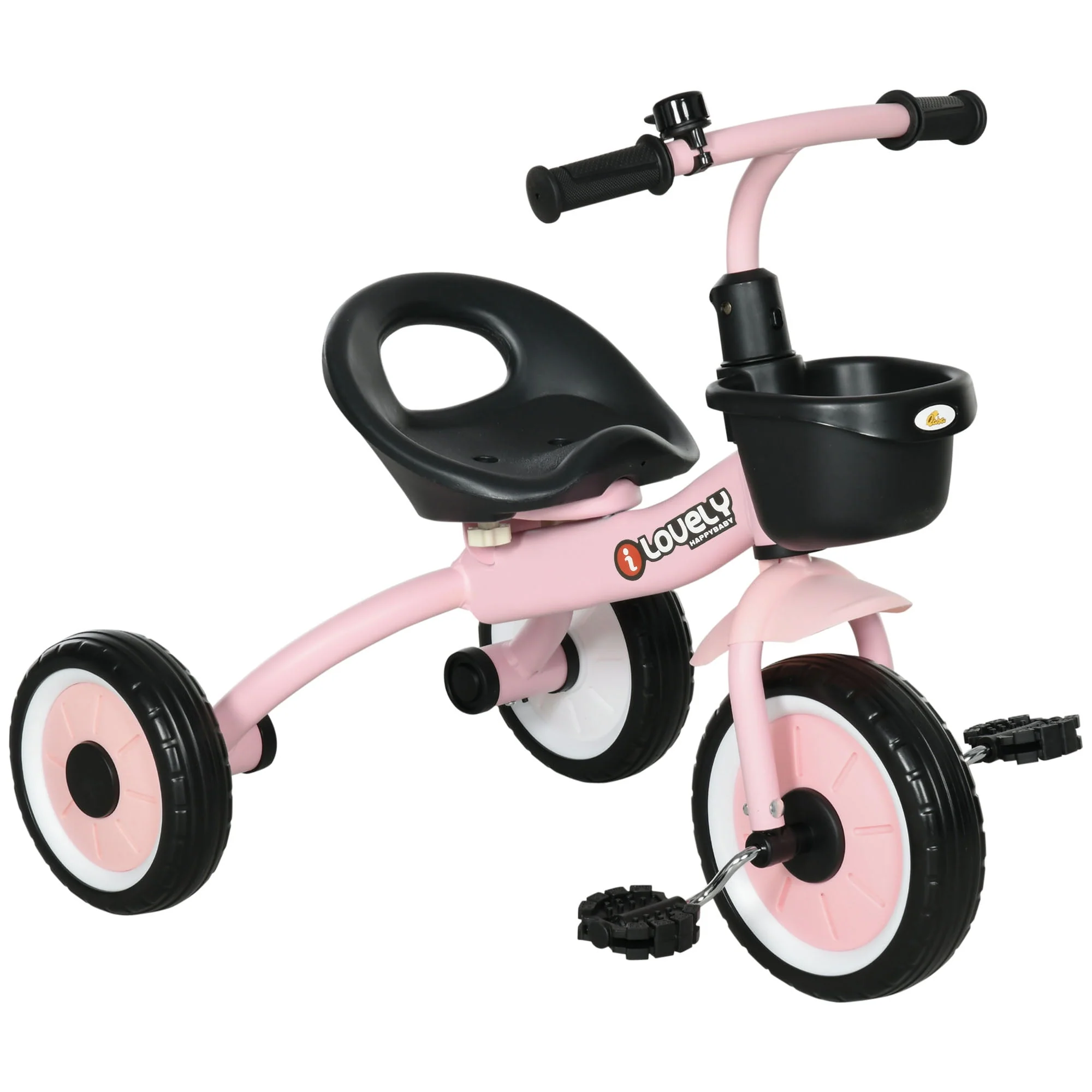 Qaba Tricycle for Kids Age 2-5, Toddler Bike for Children, Pink