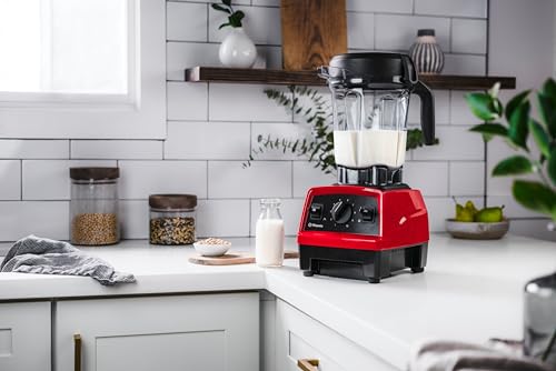 Vitamix Explorian Blender, Professional-Grade, 64 oz. Low-Profile Container, Red (Renewed Premium)