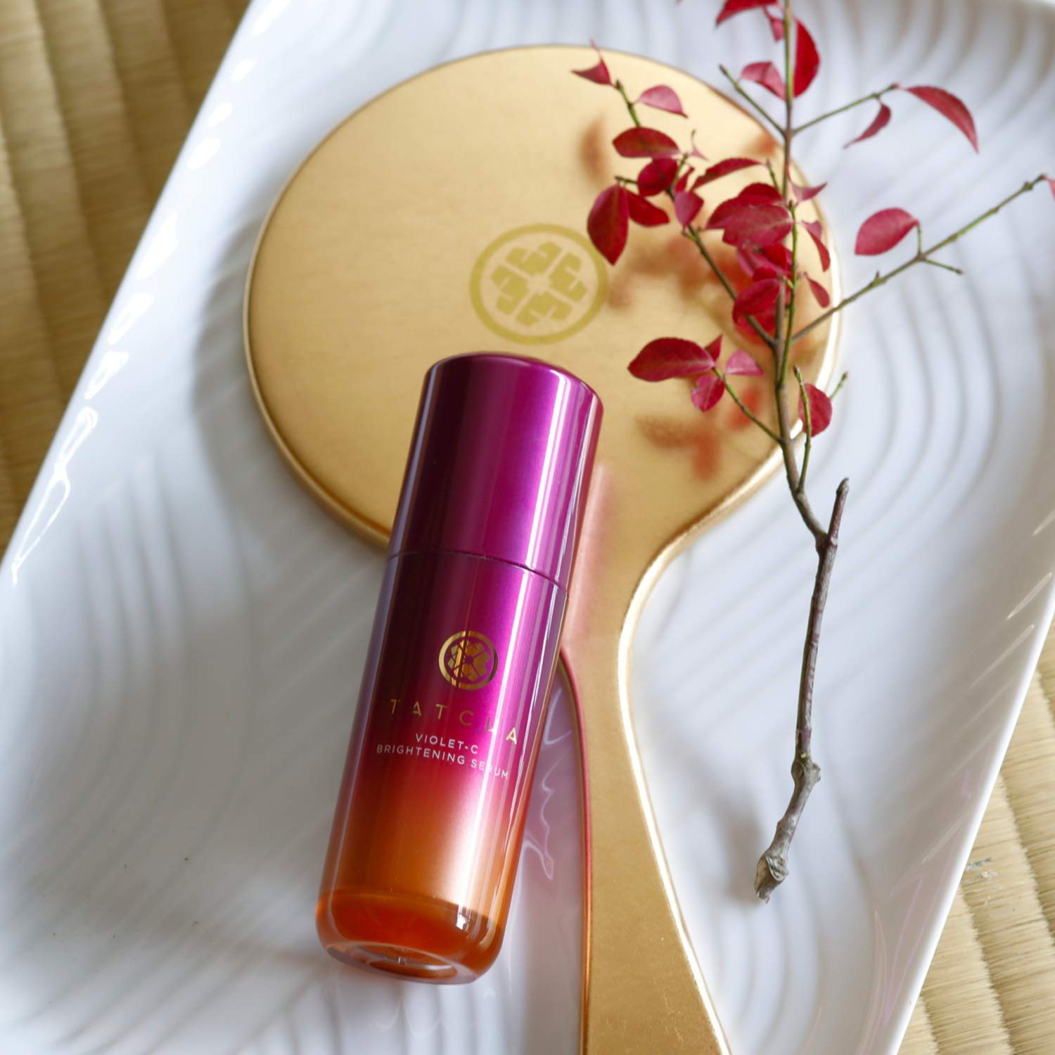 Tatcha Violet-C Brightening Serum: Skin Smoothing Serum with Vitamin C for Acne Scars and Dark Spots (30 ml | 1 oz)