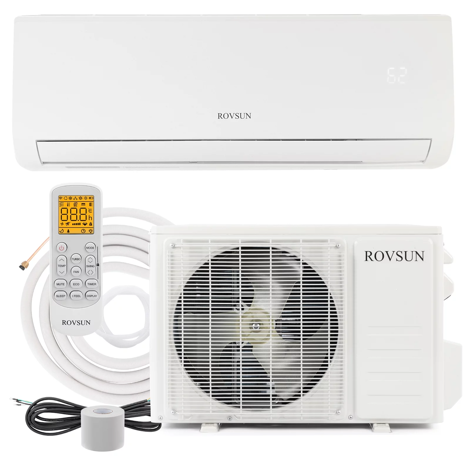 ROVSUN 9,000 BTU Mini Split AC/Heating System with Inverter