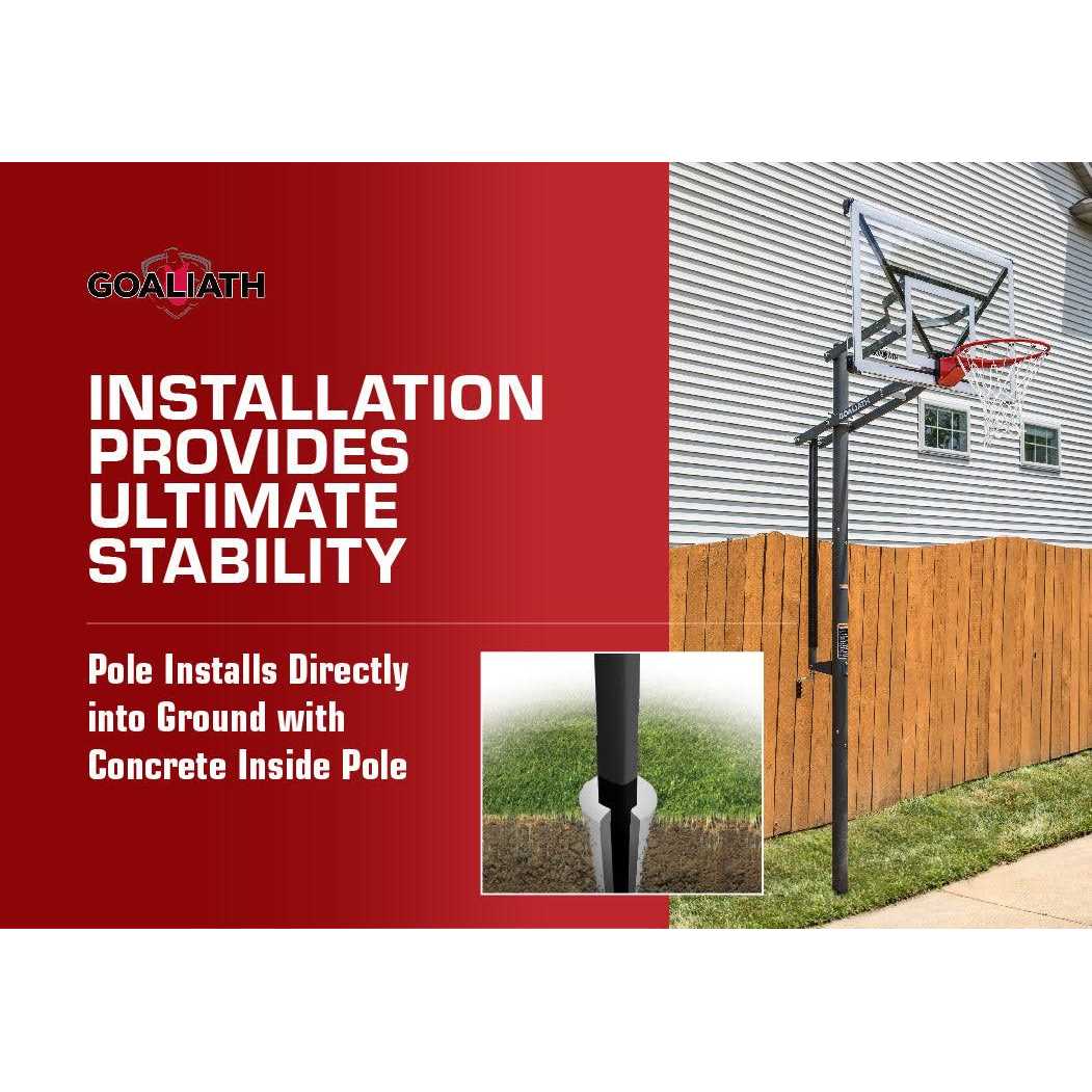 Goaliath GoTek 54 In-Ground Basketball Hoop - Sports Supplies Online Store