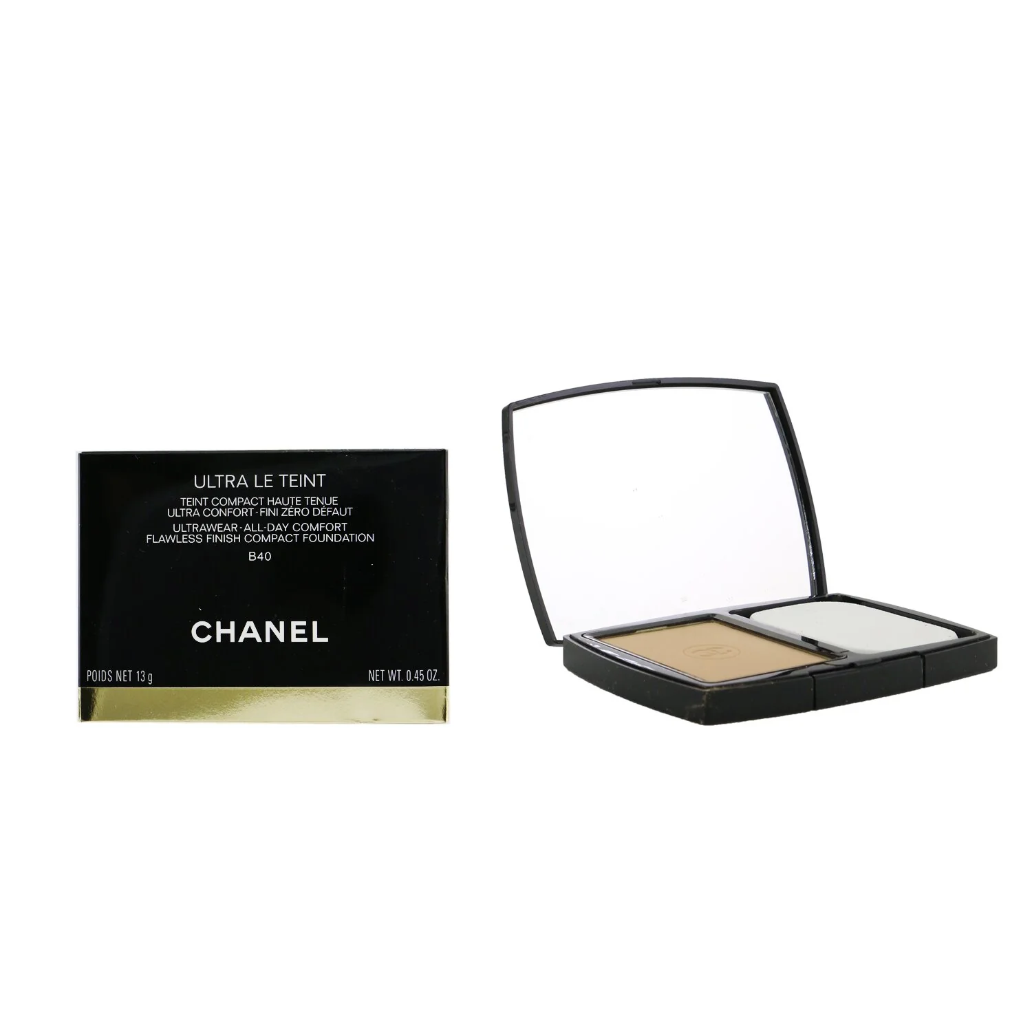 Chanel Ultra Le Teint Ultrawear All Day Comfort Flawless Finish Compact Foundation - # B40 13g/0.45oz