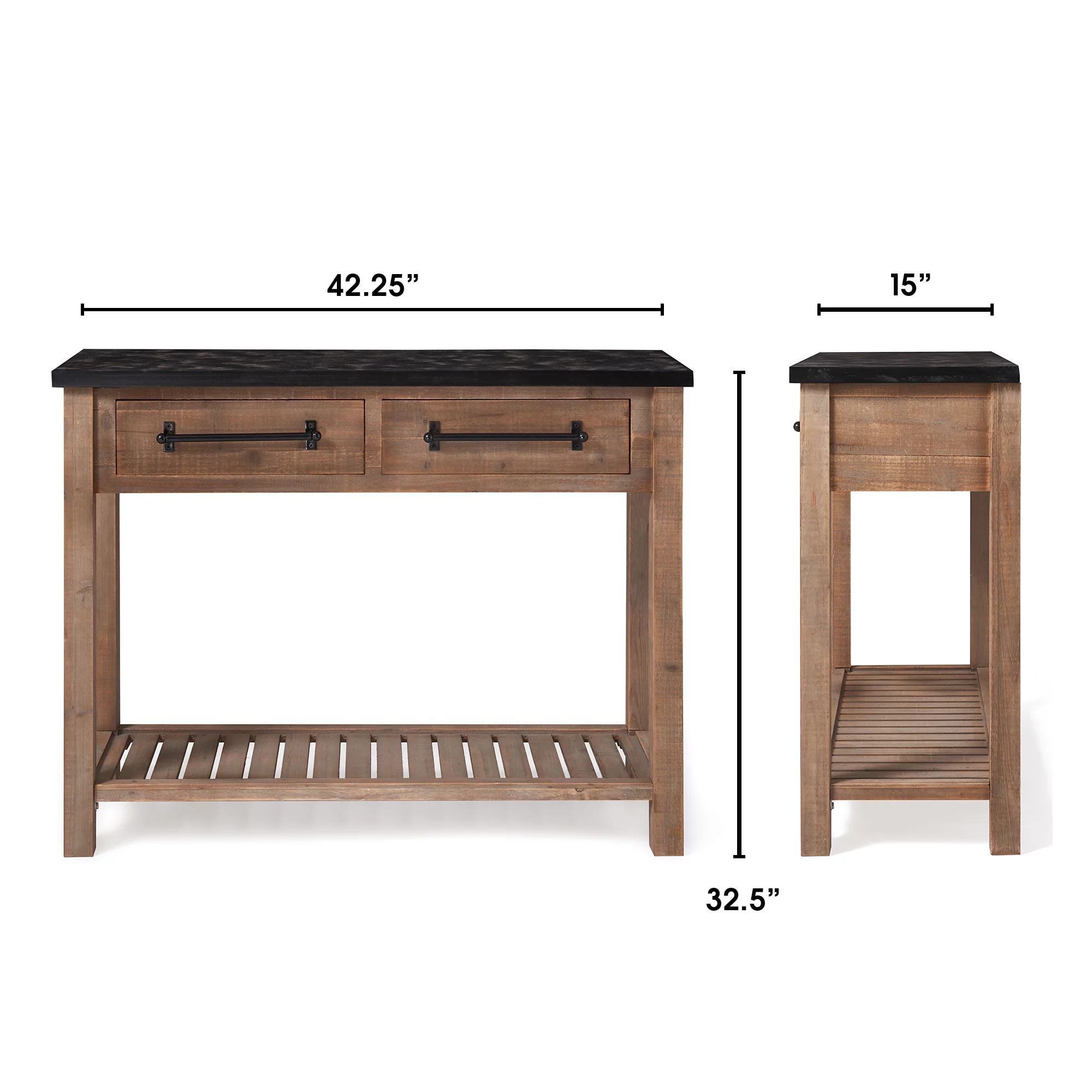 ClickDecor Eugene Console Table Brown