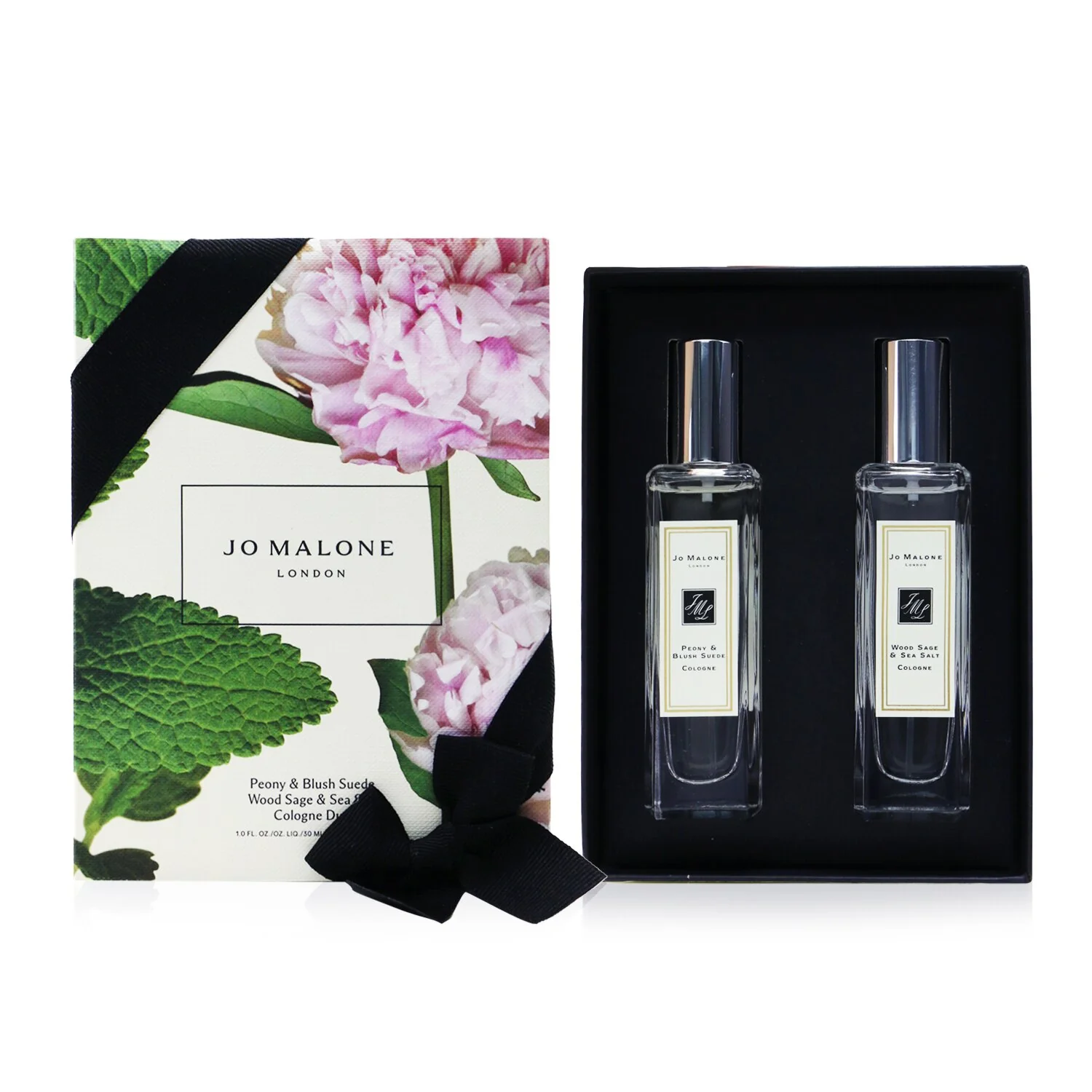Jo Malone Peony & Blush Suede And Wood Sage & Sea Salt Cologne Duo Set 2x30ml/1oz