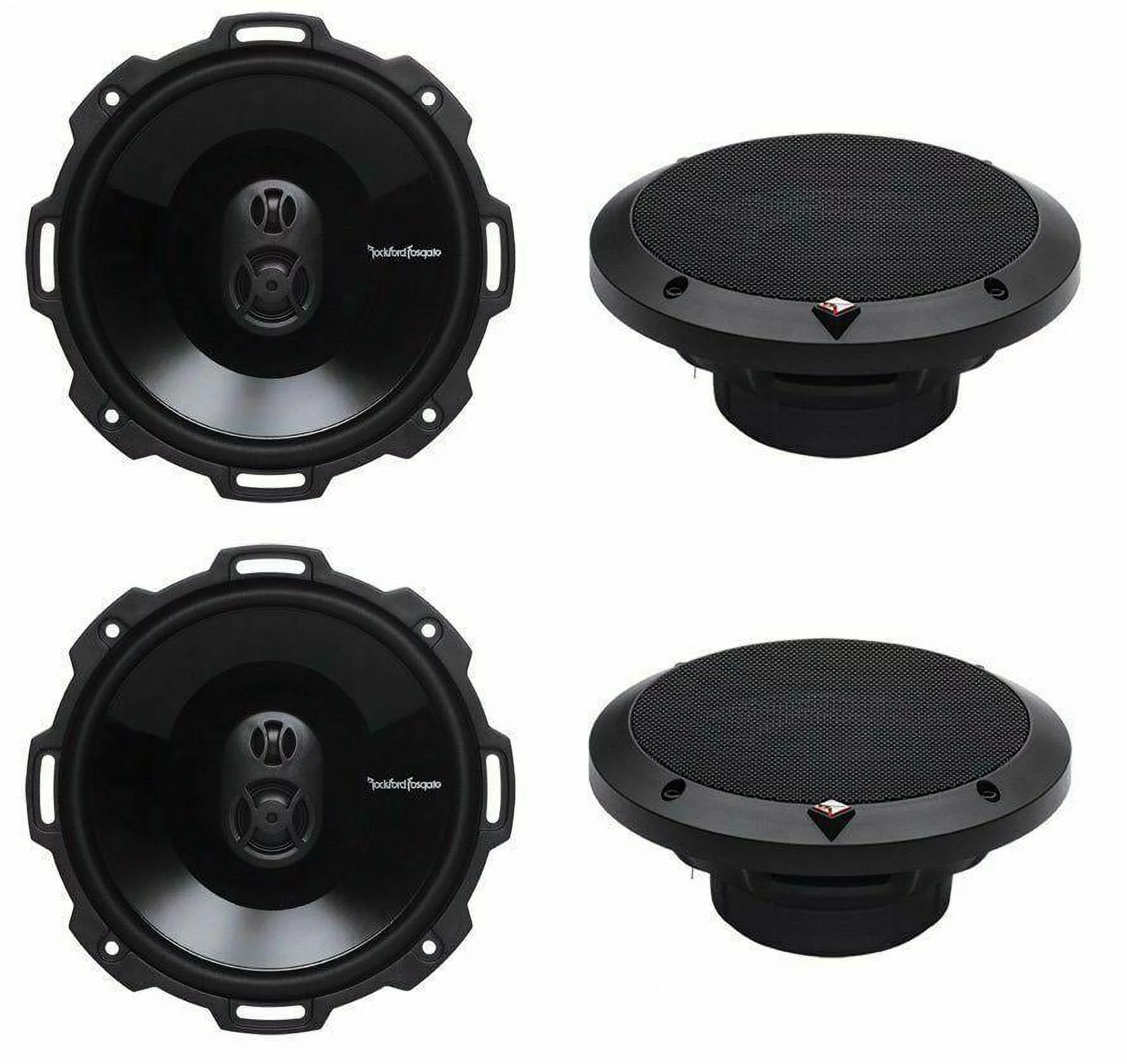 4) New Rockford Fosgate P1675 6.75" 240W 3 Way Car Coaxial Audio Speakers Stereo
