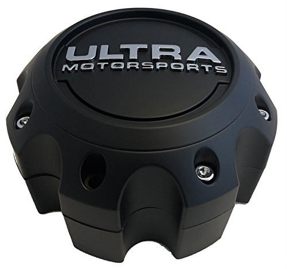 Ultra Motorsports Matte Black Custom Wheel Center Cap Set of 2 Pn: 89-9780
