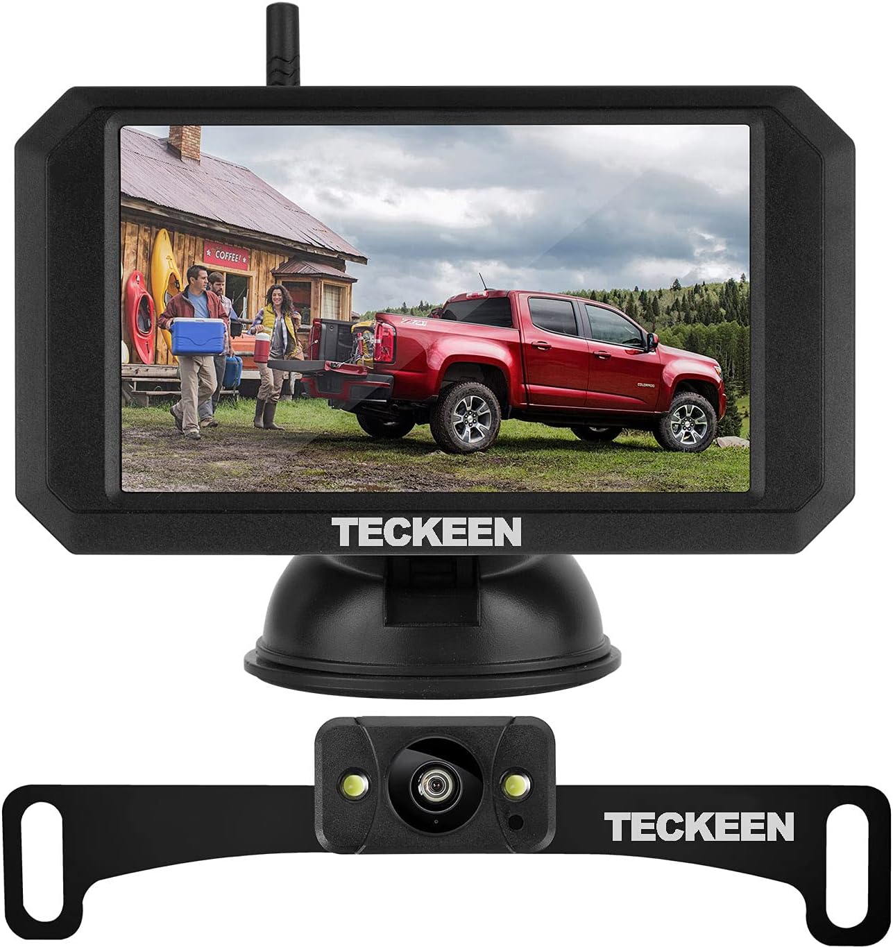 Digital Wireless Backup Camera Kit with Stable Signal,5 Inch Monitor 1080P Full HD Camera for Car,Pickup,Truck,RV,SUV,Minivans