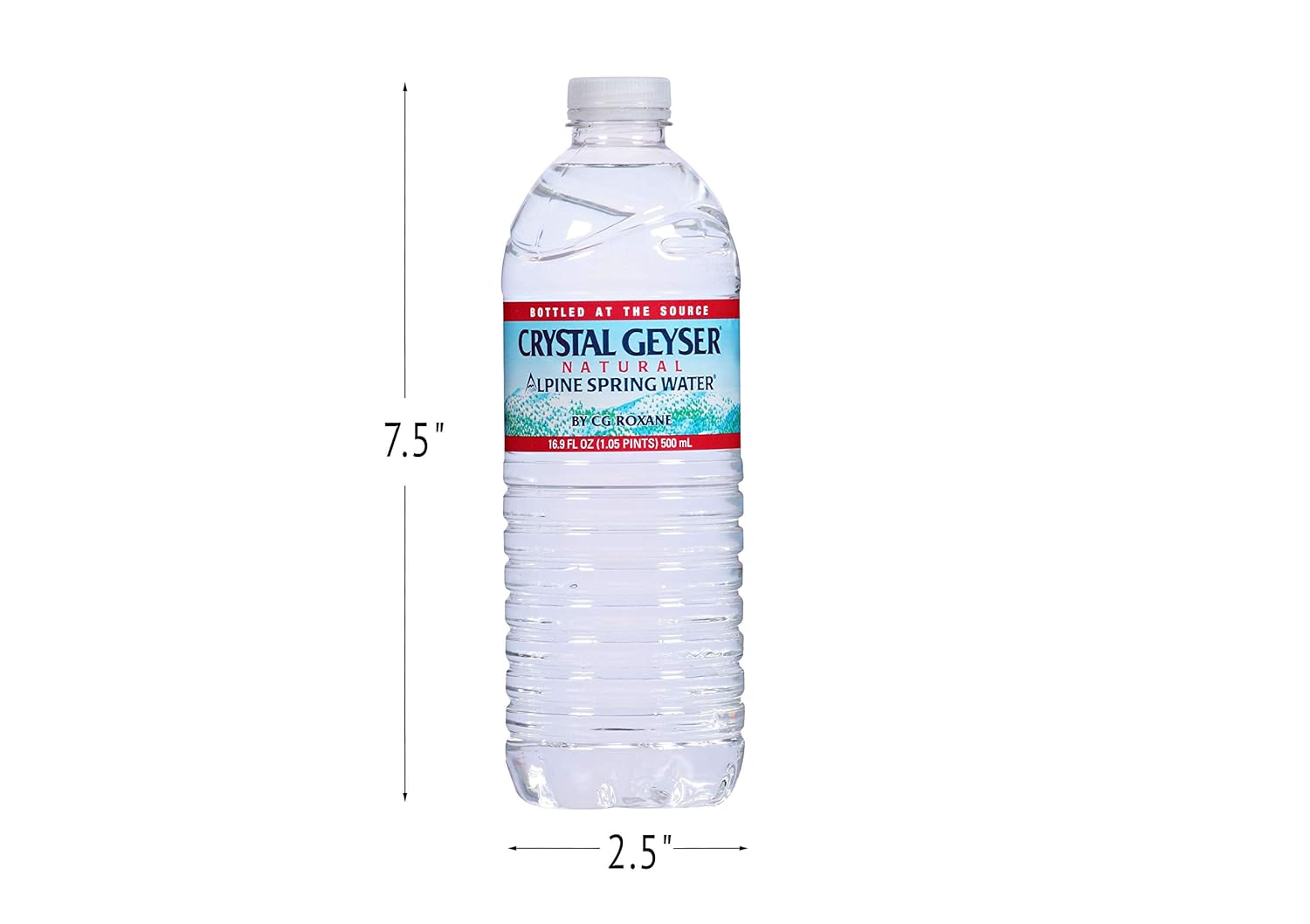Crystal Geyser Pallet Of 84 Cases, Of Alpine 100% Natural Spring Water, 24 16.9oz bottles per Case, Bottled at The Source