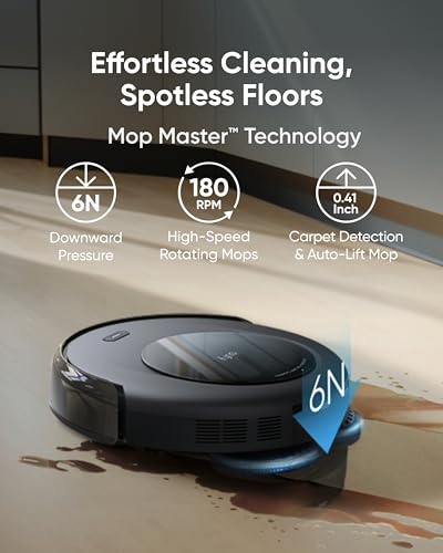 eufy Robot Vacuum Omni C20, Robot Vacuum and Mop Combo, Self Emptying, Auto Mop Washing and Auto Drying for Hands-Free Cleaning