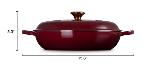 Le Creuset Enameled Cast Iron Signature Braiser, 3.5 qt., Marseille