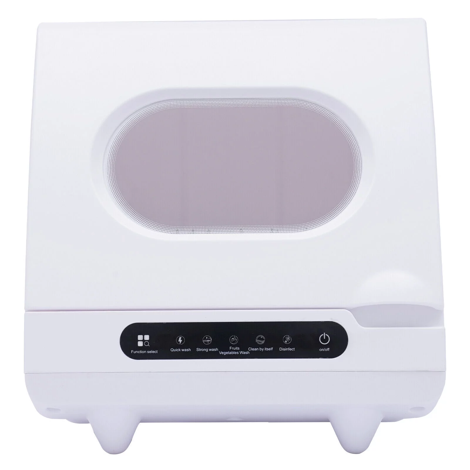 ZhdnBhnos Portable Countertop Dishwasher Compact Freestanding Dish Washing Machine 5 Cleaning Programs