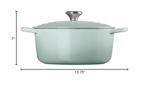Le Creuset Enameled Cast Iron Signature Round Dutch Oven, 5.5 qt., Cerise
