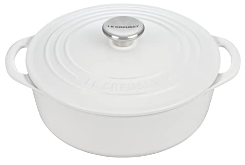 Le Creuset Enameled Cast Iron Shallow Round Oven, 2.75 Qt., Cerise