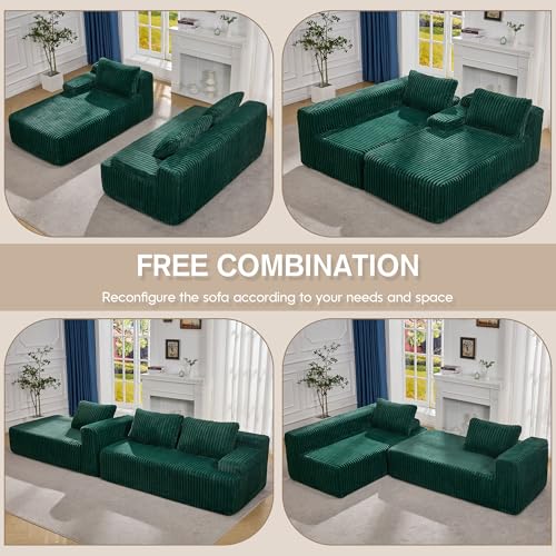 Modular Sectional Sofa Couches L-Shape Couch 3 Seat Modular Sofa Memory Foam Sectional Couches for Living Room