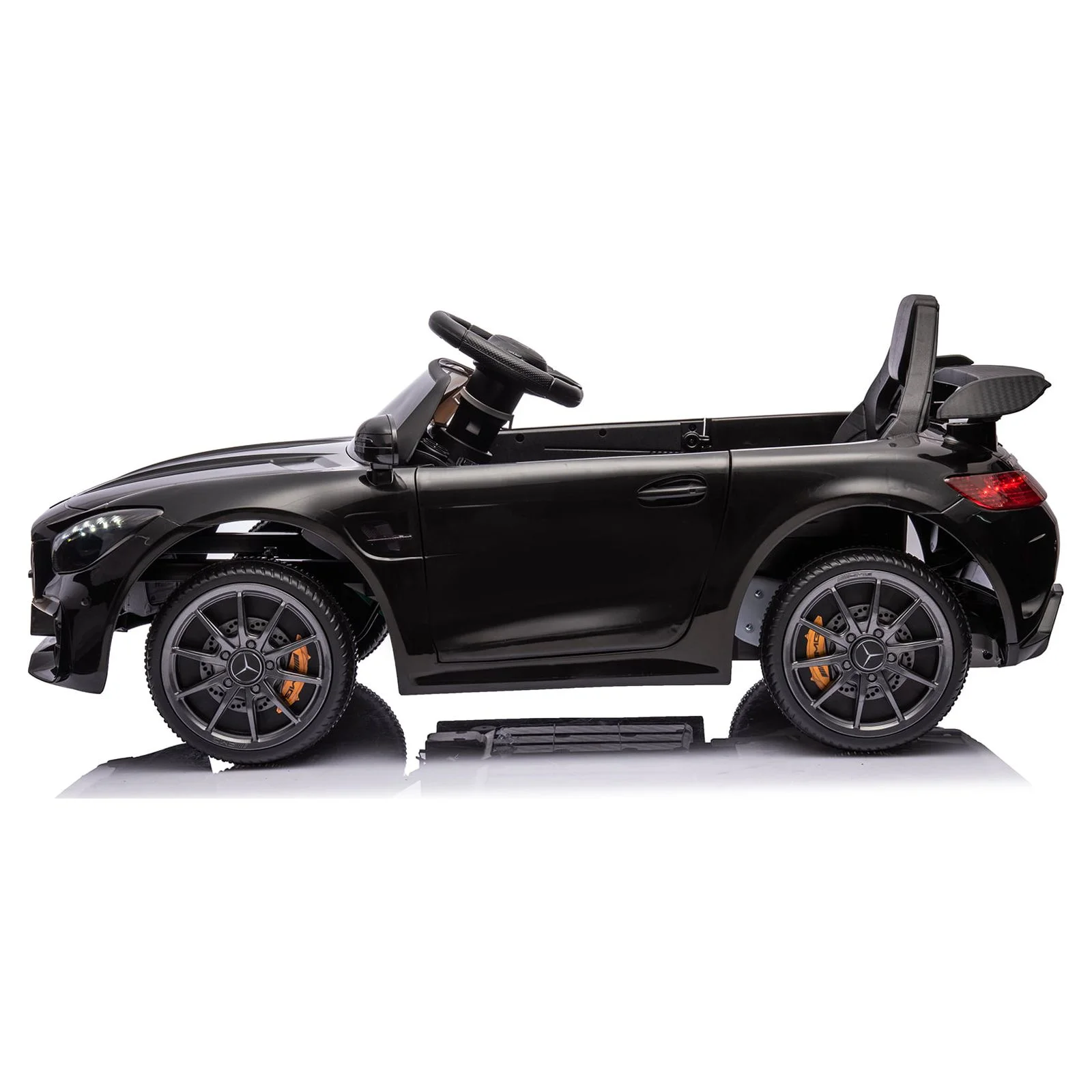 Kids Electric Ride On 12V Licensed Mercedes Benz Battery Powered Car, Ride on Toy with Remote Control, 3 Speeds, LED Light, Music, USB/AUX Port