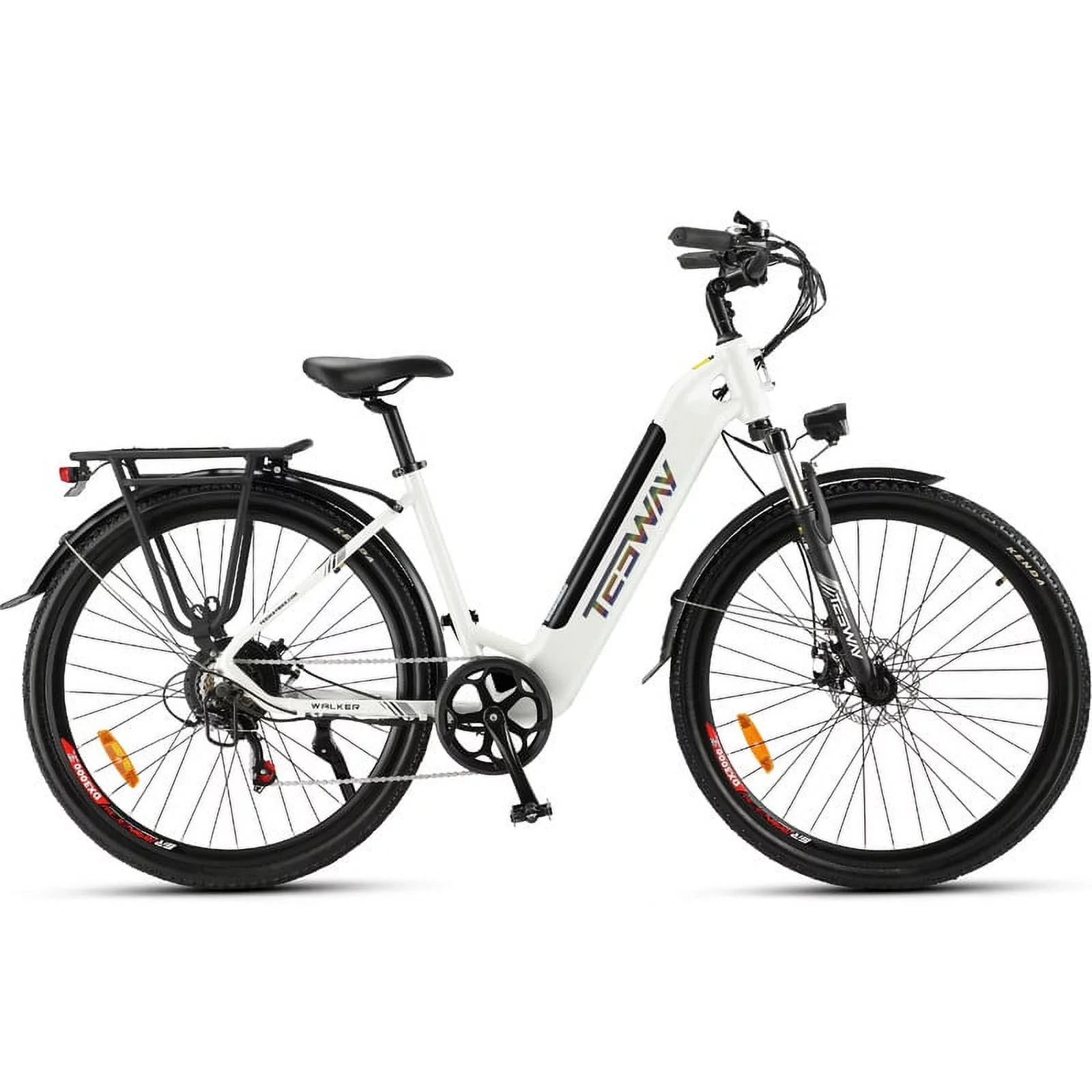 TESWAY 27.5" Electric Bike【BAFANG MOTOR】500W Powerful PAS Assisted Ebike 48V 12AH Long Range Ultimate Commuter E-bike