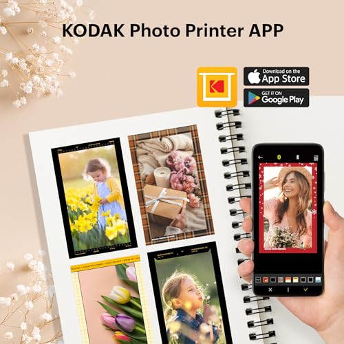 KODAK Mini Shot 3 Retro 4PASS 2-in-1 Instant Digital Camera and Photo Printer (3x3 inches) + 60 Sheets Cartridge Bundle, White