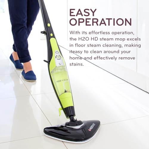H2O HD DUALBLAST Steam Mop and Handheld Steam Cleaner For Floor Cleaning, Hardwood Floors, Grout Cleaner, Upholstery Cleaner, Tiles and Carpets