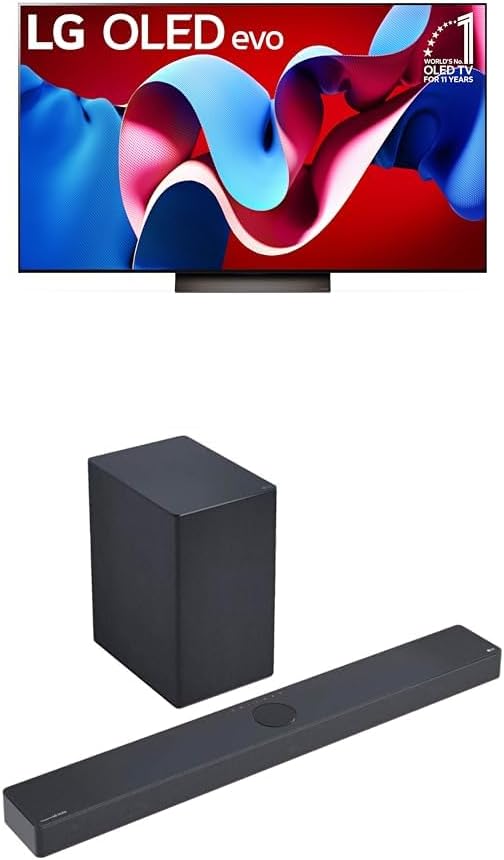 LG 83-Inch Class OLED evo C4 Series Smart TV 4K Processor Flat Screen with Magic Remote (OLED83C4PUA