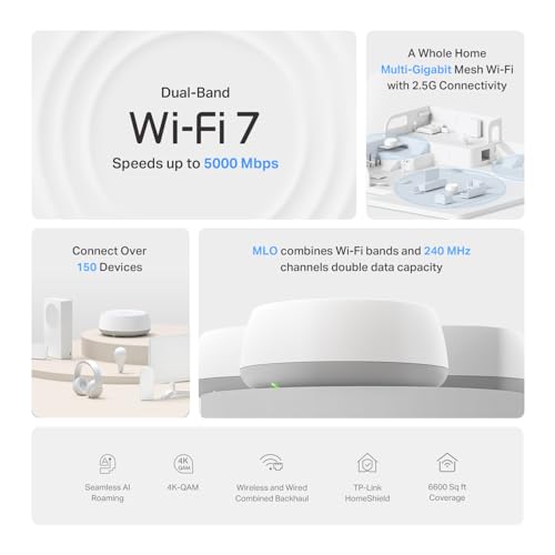 TP-Link Deco X55 AX3000 WiFi 6 Mesh System - Covers up to 6500 Sq.Ft, Replaces Wireless Router and Extender, 3 Gigabit Ports per Unit
