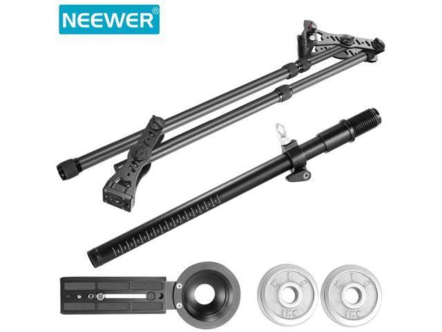 Neewer 70 inches/177 Centimeters Aluminum Alloy Jib Arm Camera Crane with 360 Degree Pan Ball Head, Counter Weight, 1/4 and 3/8-