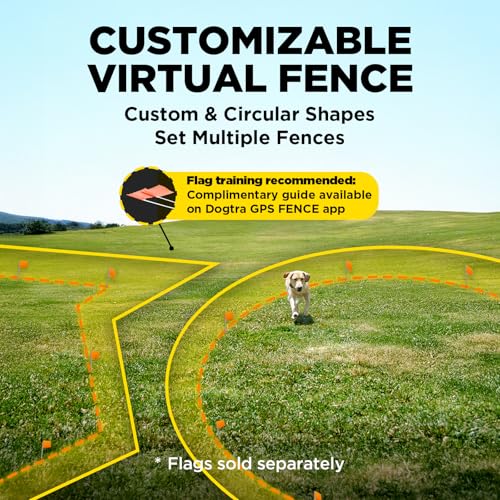Dogtra GPS Fence &ndash; No Subscription, Custom Wireless Fence with App, Smart Boundary Guidance System with Tone/Vibration/Correction
