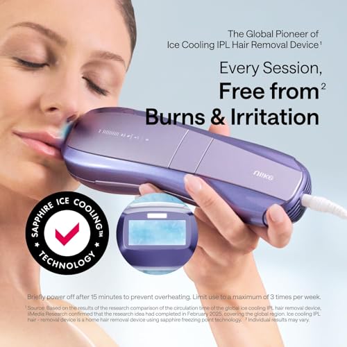 Ulike Laser Hair Removal Device Air 10 Ipl Gift for Women and Men, Ice Cool and Permanent Hair Reduction for Nearly Painless, Dual Lights