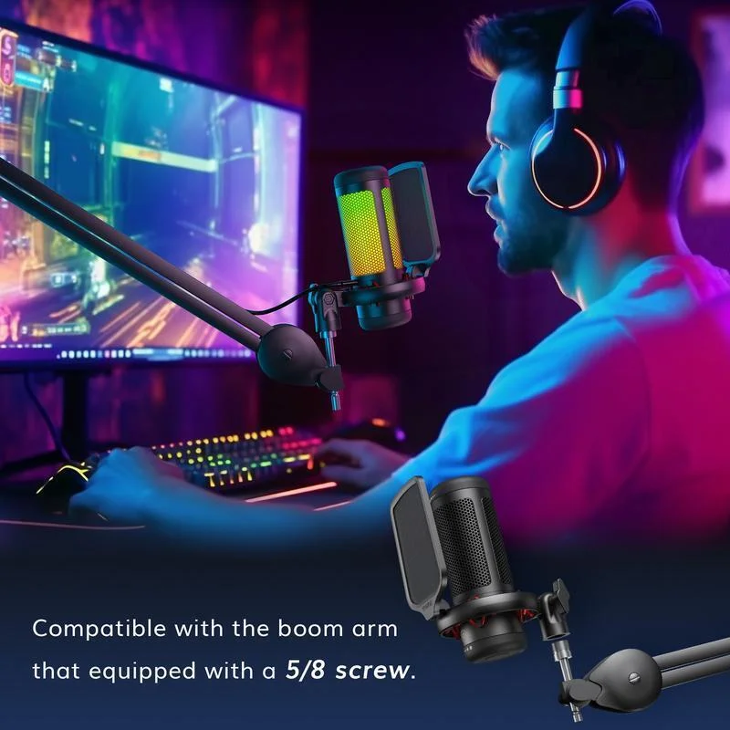 TONOR TC310 Gaming Mic, USB Microphone for PC, PS4, PS5, Cardioid Condenser Mic - Curated Treasures Market